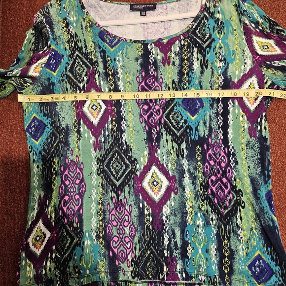 Jones New York Multicolor Geometric Blouse - Picture 6 of 8